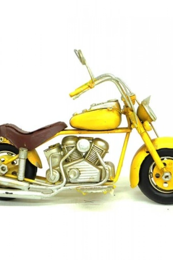 El Yapımı Sarı Motosiklet