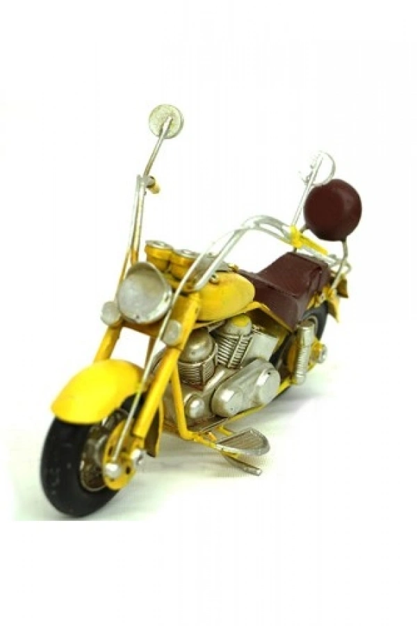 El Yapımı Sarı Motosiklet