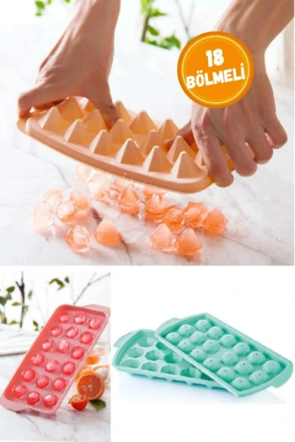 Elmas 18 Bölmeli Buz Kalıbı