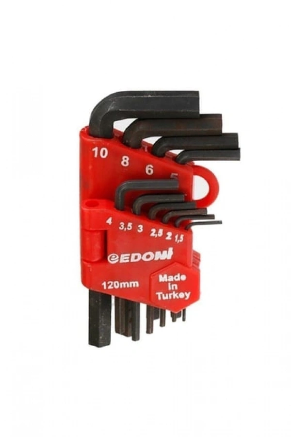 Eltos Edoni 120 mm 10 Parça Alyan Seti Siyah