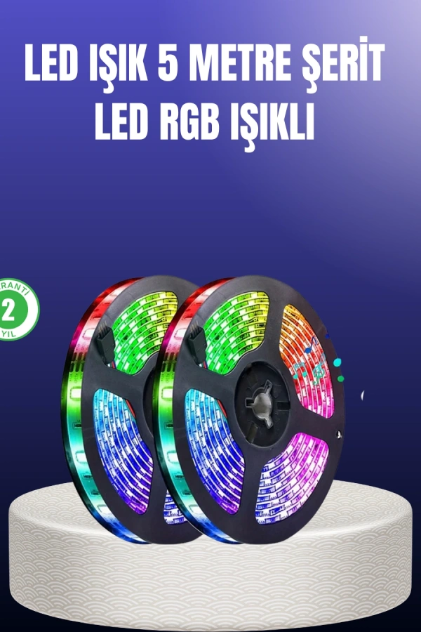 Enerji Tasarruflu RGB Şerit LED 5 Metre