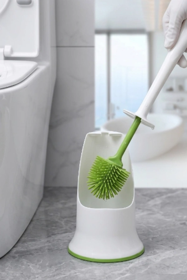 Ergonomik Silikon Tuvalet Fırçası