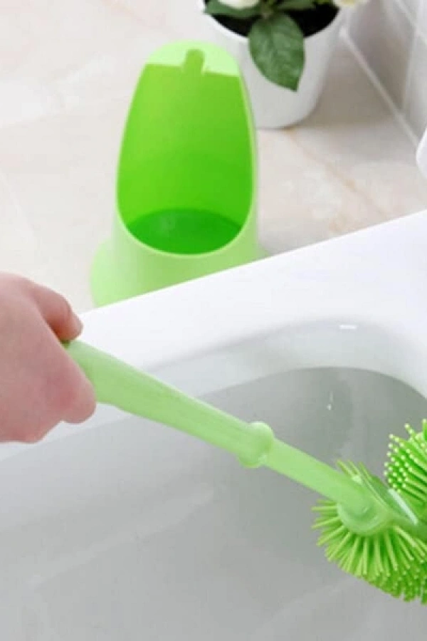 Ergonomik Silikon Tuvalet Fırçası