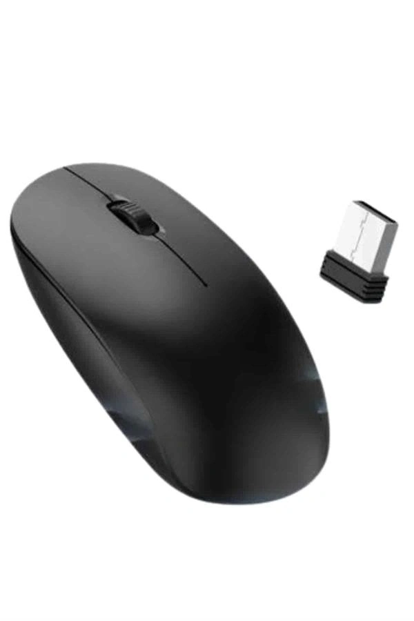 Ergonomik Tasarım Kablosuz Siyah Mouse Hassas Uzun Ömürlü