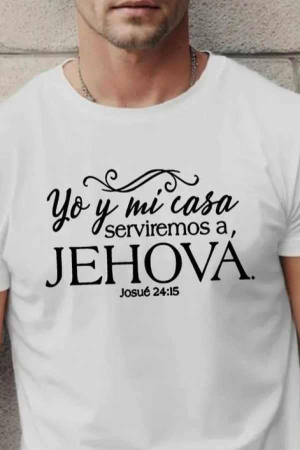 Erkek Jehova Baskılı Süprem T-shirt