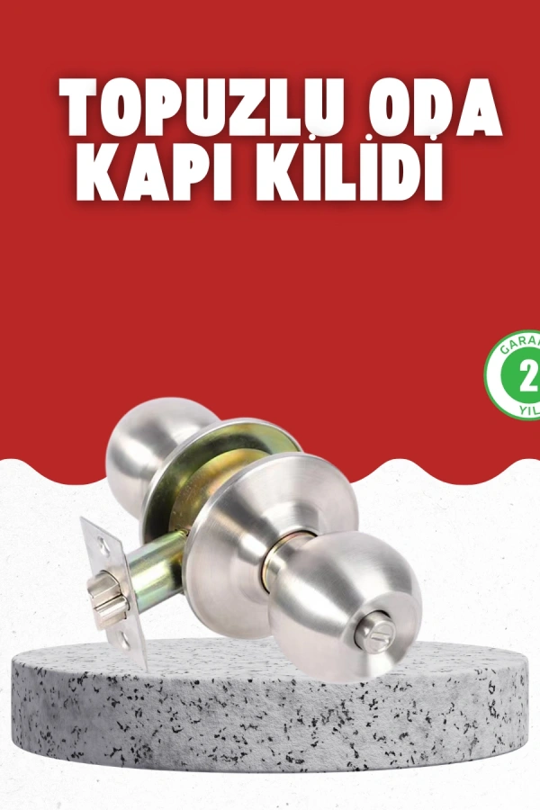 Estetik Güvenli Topuzlu Kapı Kilidi