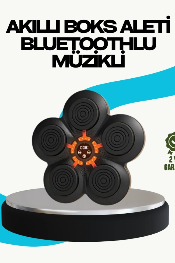 Ev Tipi Akıllı Boks Duvar Paneli Müzikli Bluetoothlu Refleks Geliştirme Cihazı