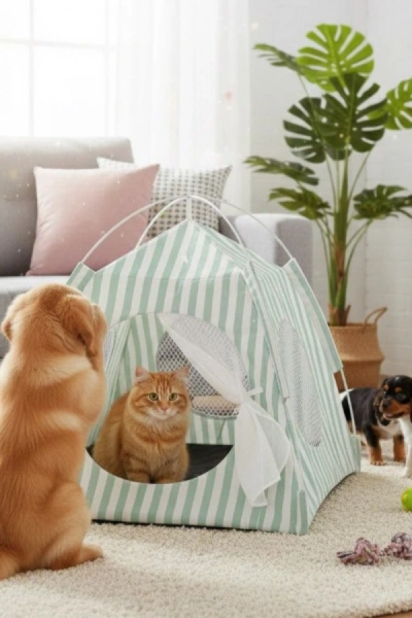 Evcil Hayvan Katlanabilir Oyun Çadırı