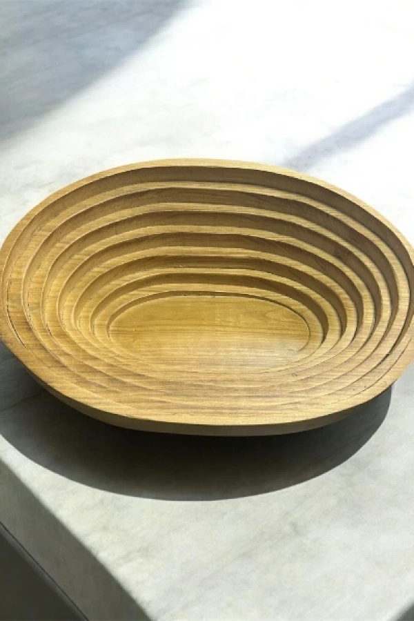 Evcil Hayvan Oval Ahşap Yatak