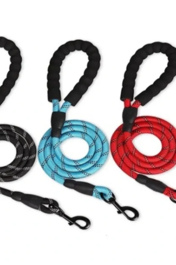 Evcil Hayvan Reflektörlü Fitil Gezdirme Tasması 12 mm x 120 cm