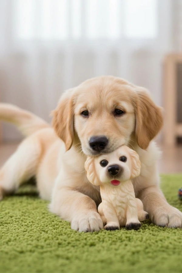 Evcil Hayvan Sesli Köpek Şeklinde Plastik Oyuncak