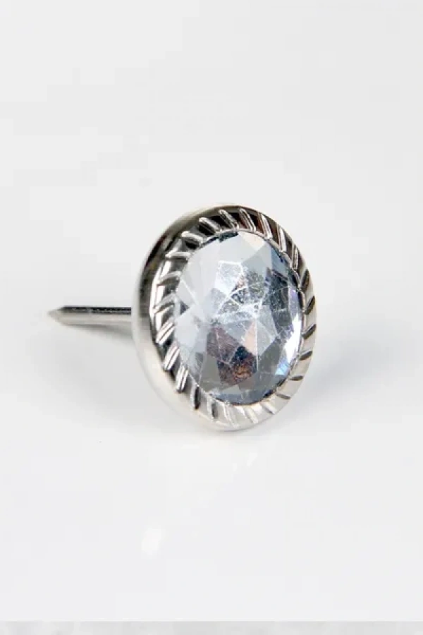 Febko Dekoratif Parlak Taşlı Kabara Raptiye 17 mm - 50 adet