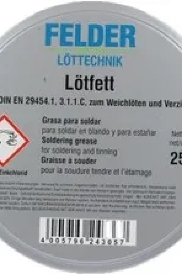 Felder Lötfett Lehim Pastası 250 Gr