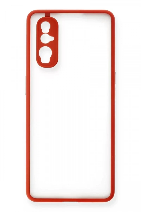 Find X2 Kılıf Montreal Silikon Kapak - Kırmızı