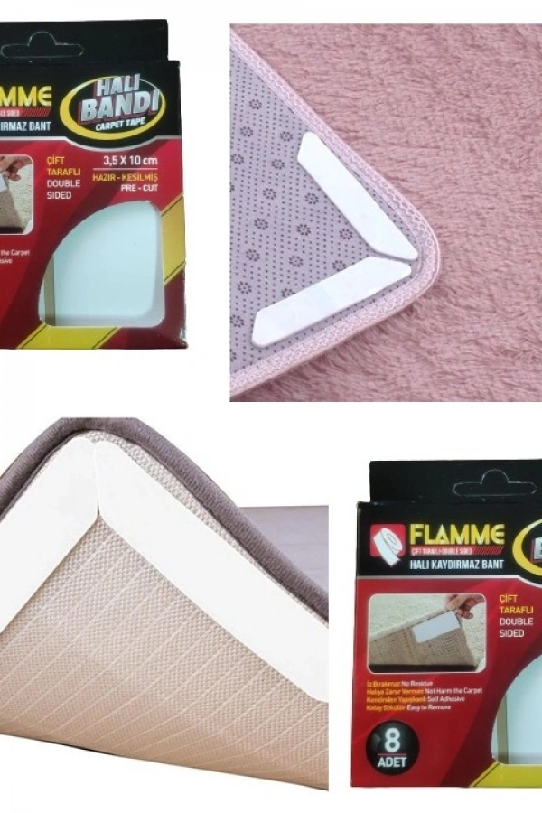 Flamme Halı Kaydırmaz Pedler 8 Adet