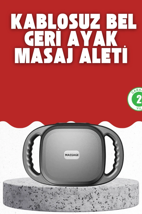 Fonksiyonlu Şarjlı Masaj Aleti 6 Başlık 2000 mAh Ergonomik Gövde