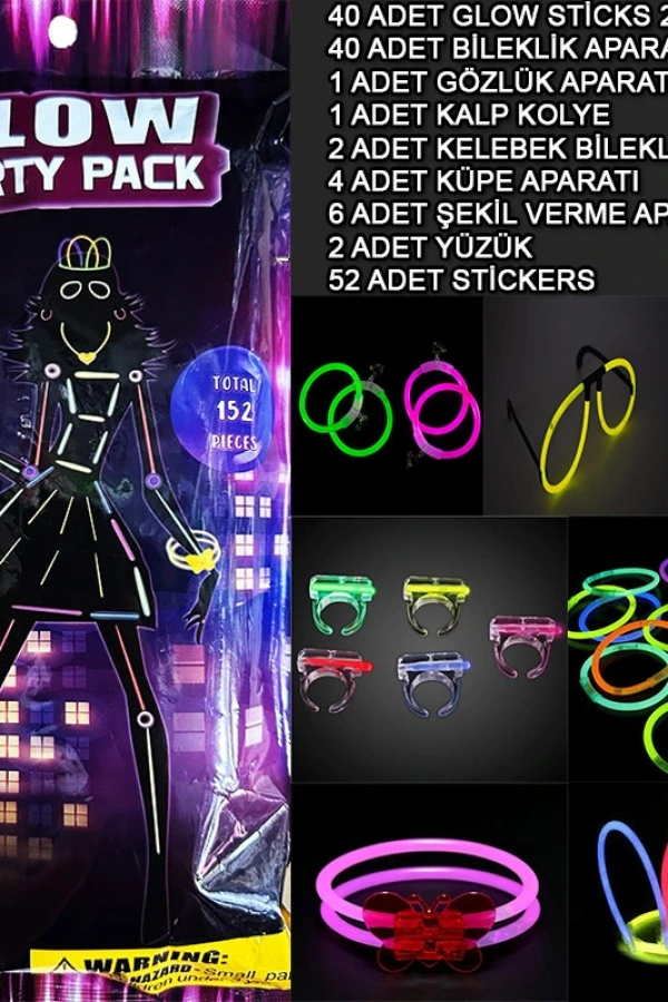 Fosforlu Parti Seti 152 Parça