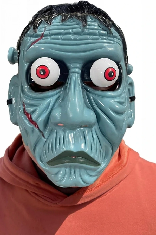 Frankenstein Temalı Sallanan Oynar Gözlü Maske