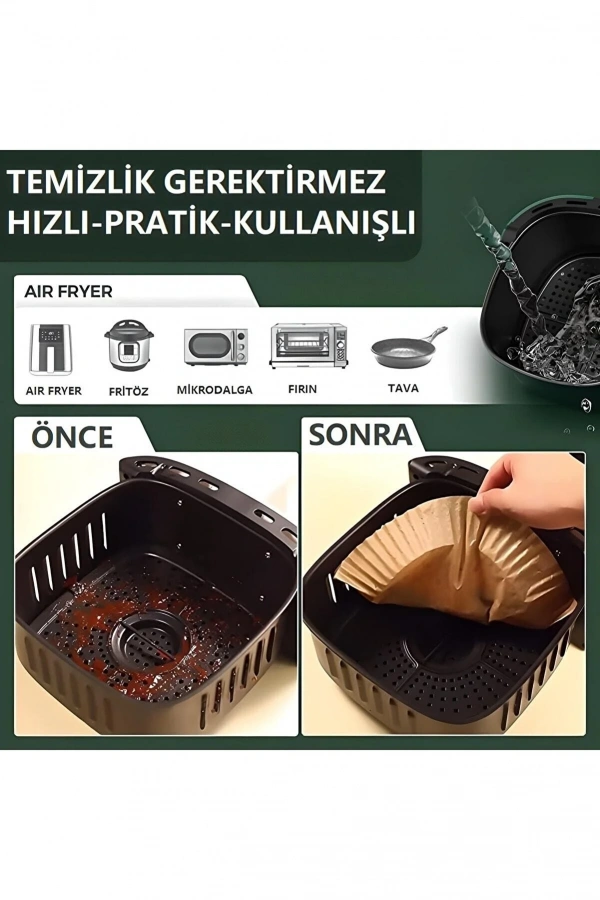 Fritöz Pişirme Kağıdı 50 Adet
