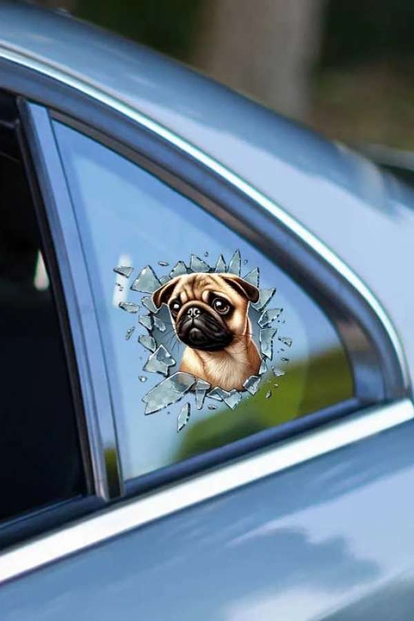 Fulcar French Bulldog Araç Stickerı