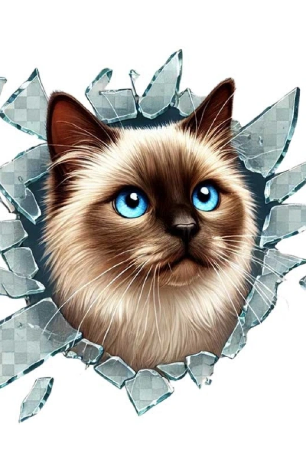 Fulcar Kedi Tasarımlı Araç Stickerı