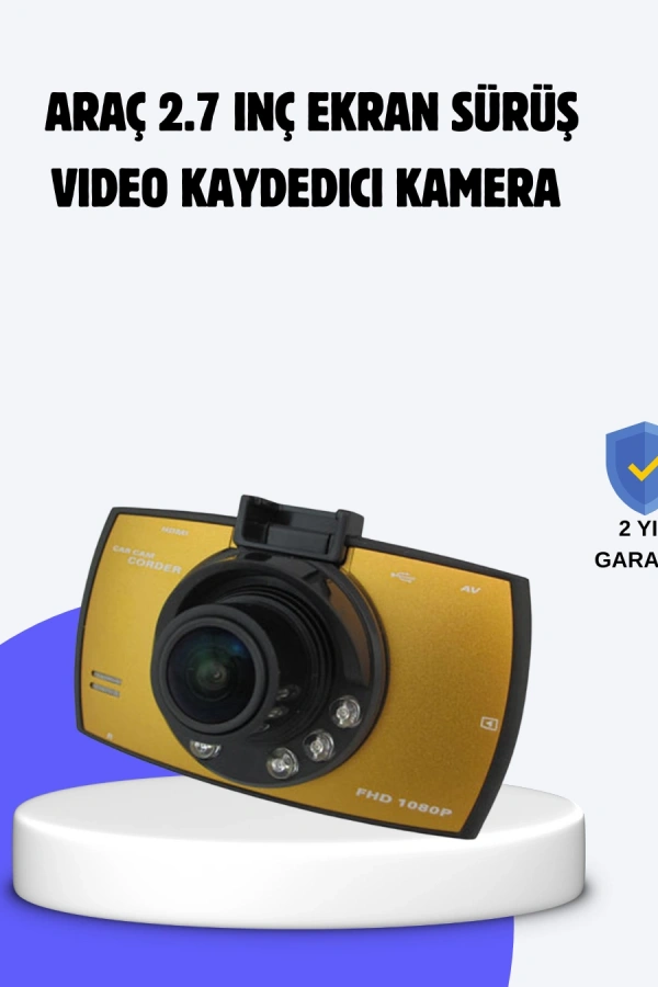 Full HD Araç Kamerası G Sensor Gece Görüşlü Dash Cam