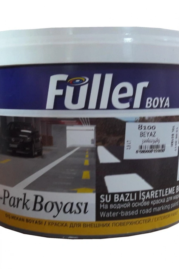 Füller Beyaz Yol Çizgi Boyası 2,5 Litre Su Bazlı