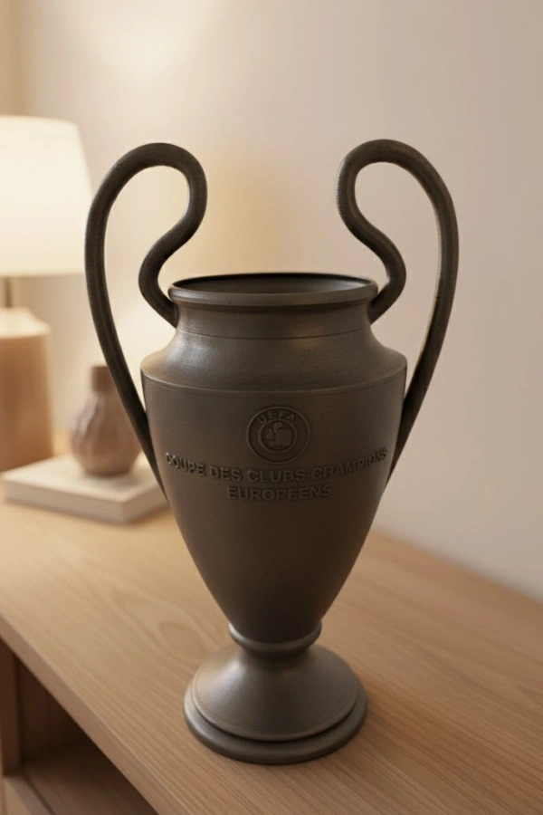 Füme Kupa 25cm UEFA Model Dekoratif Ödül Biblosu