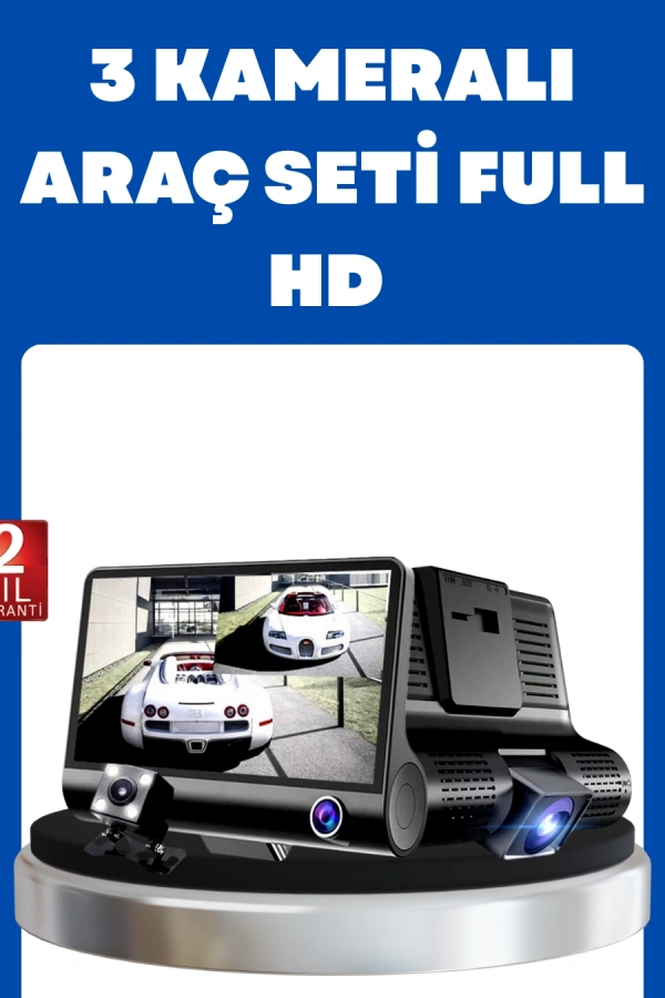 G-Sensör, Park Modu ve Döngüsel Kayıt Destekli Araç DVR