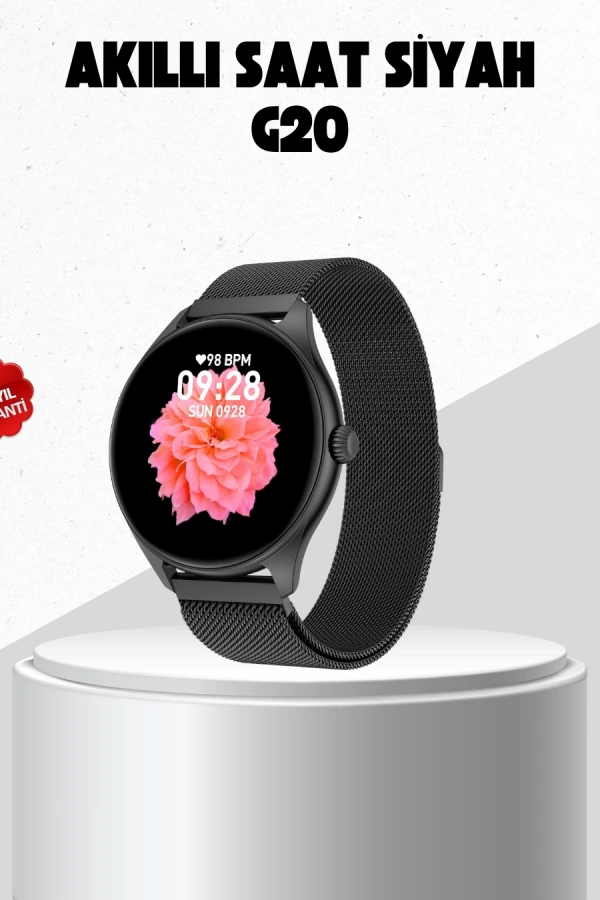 G20 Mini Akıllı Saat – iPhone & Android Uyumlu, Adım Sayar ve Uyku Takipli