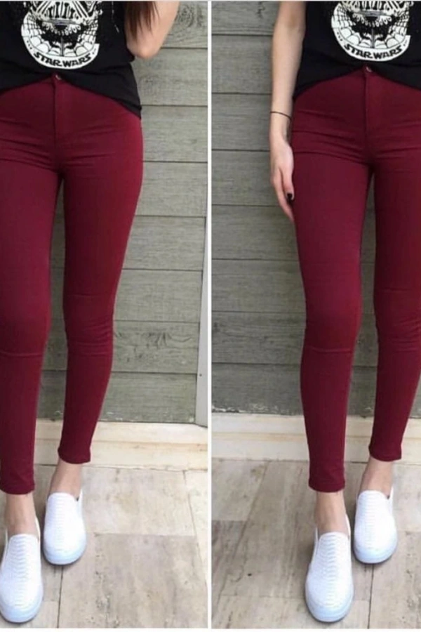 Gabardin Kumaş Yüksek Bel Pantolon 90cm Bel 38cm