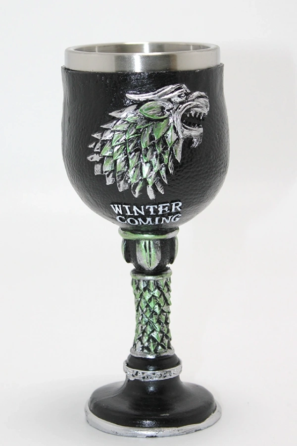 Game Of Thrones House Stark 3D Kabartmalı Çelik Kadeh Bardak