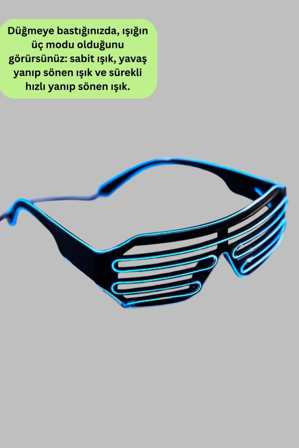 Gece Eğlenceleri İçin LED Işıklı Gözlük