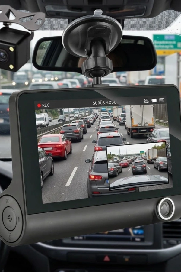 Gece Görüşlü Araç İçi Kamera Full HD Park Modlu