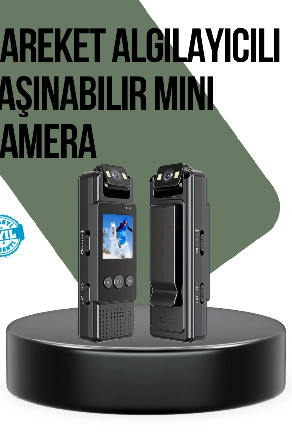 Gece Görüşlü Döngüsel Kayıt Destekli Mini Kamera