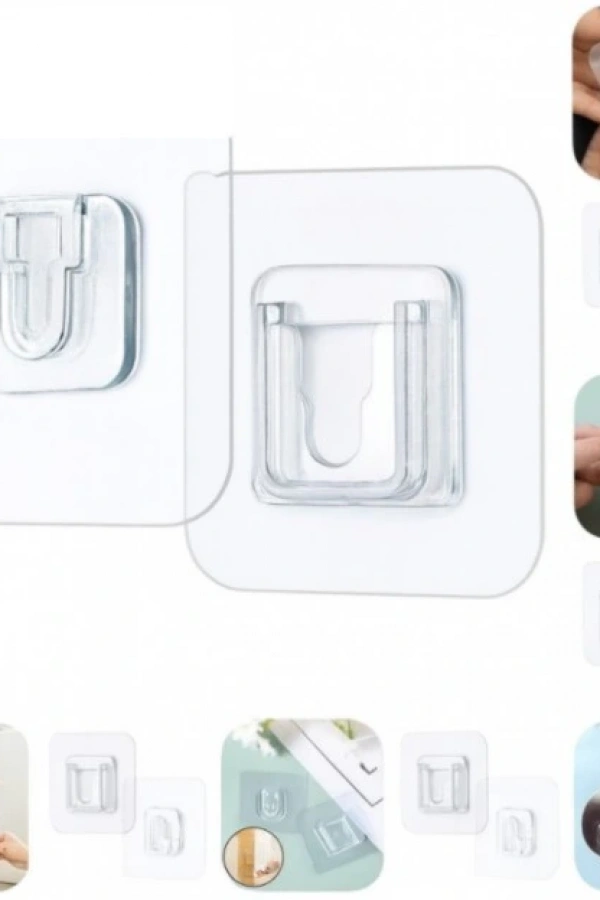 Geçmeli Klips Eşya Sabitleme Askısı 6lı Set