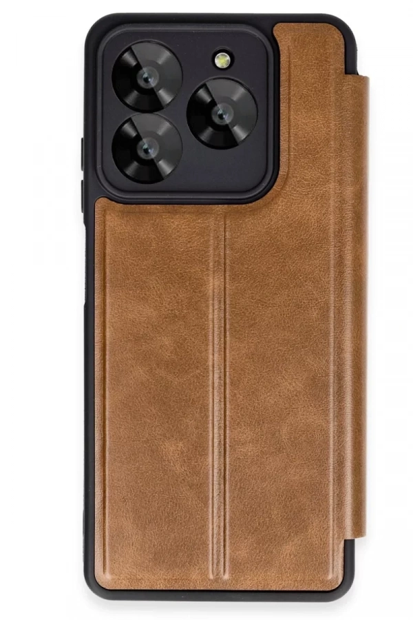 General Mobile Era 30 Kılıf Flip Cover - Taba