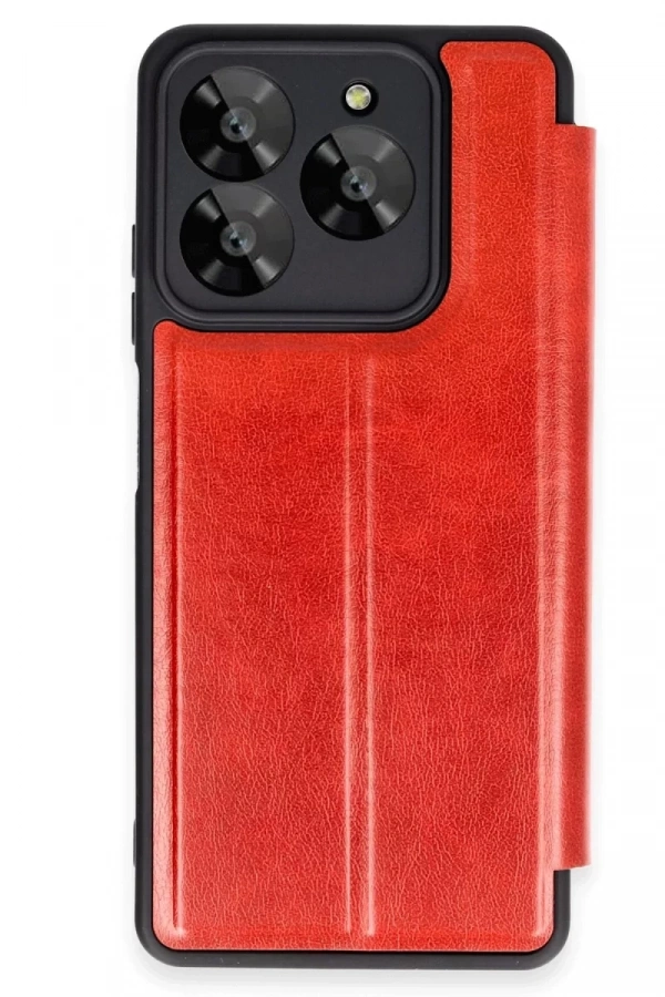 General Mobile Era 50 Kılıf Flip Cover - Kırmızı