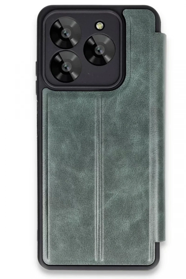 General Mobile Era 50 Kılıf Flip Cover - Koyu Yeşil