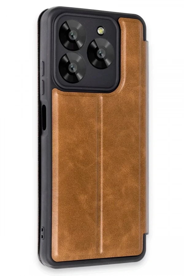 General Mobile Era 50 Kılıf Flip Cover - Taba