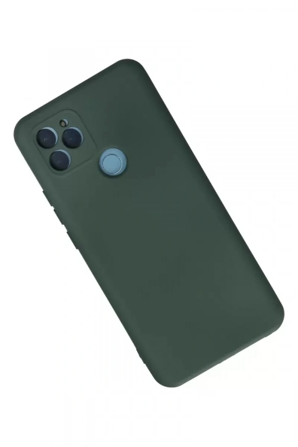 General Mobile GM 21 Kılıf Nano içi Kadife Silikon - Koyu Yeşil
