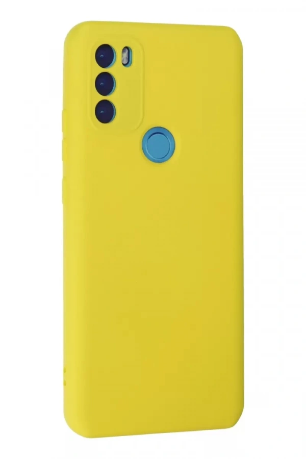 General Mobile GM 21 Plus Kılıf Nano içi Kadife Silikon - Sarı