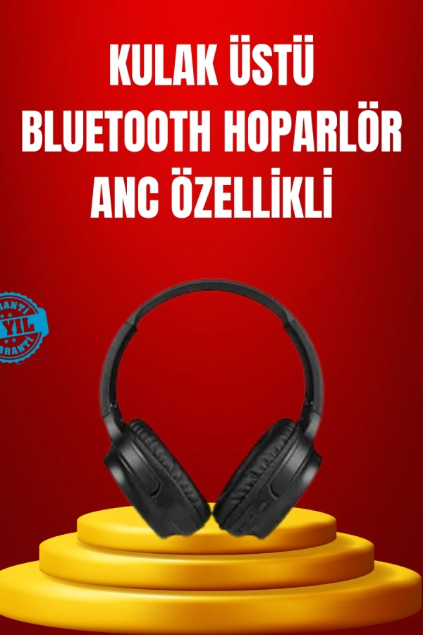 Geniş Frekans Aralıklı Bluetooth Kulak Üstü Kulaklık