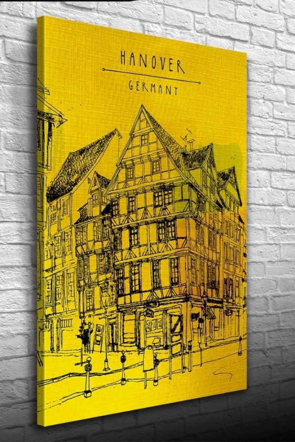 Germany Klasik Alman Mimarisi Kanvas Tablo 50 x 70