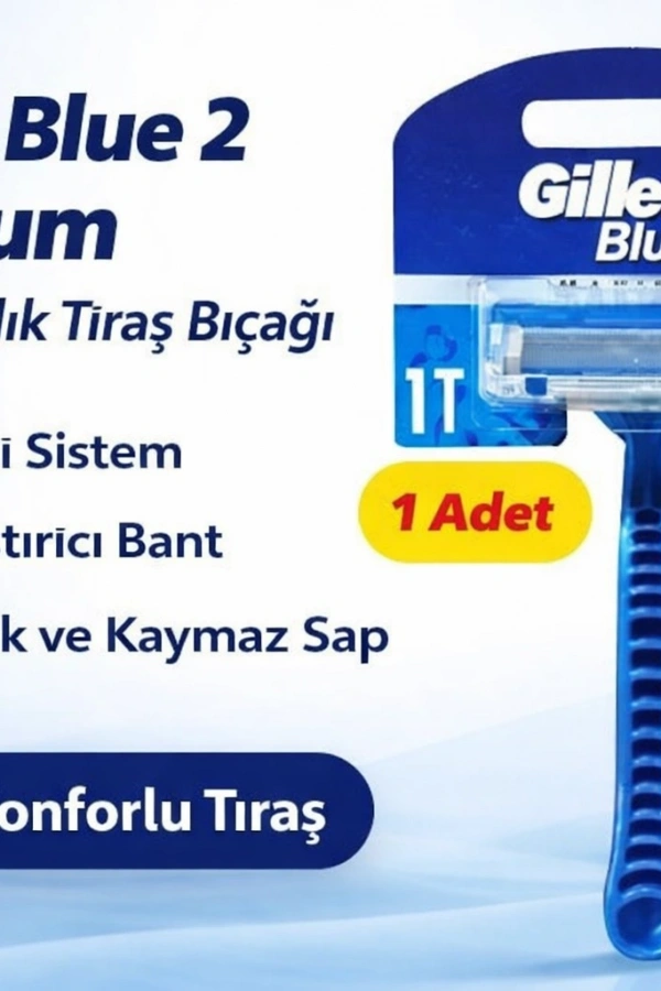 Gillette Blue 2 Maximum Tek Kullanımlık Tıraş Bıçağı 1 Adet