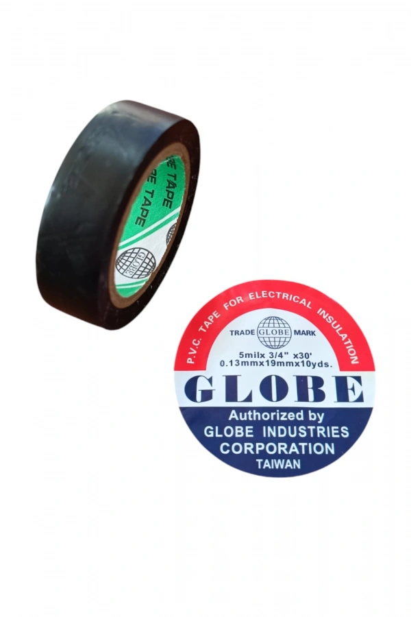 Globe İzole Bant Elektrik Kablo Bantı 19mm Siyah