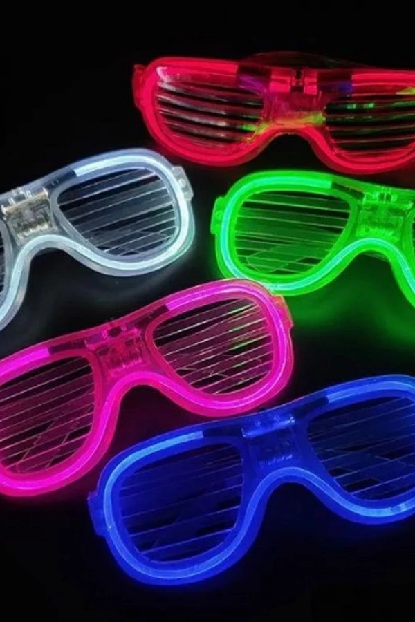 Glow Model Led Işıklı Parti Gözlüğü 5 Adet