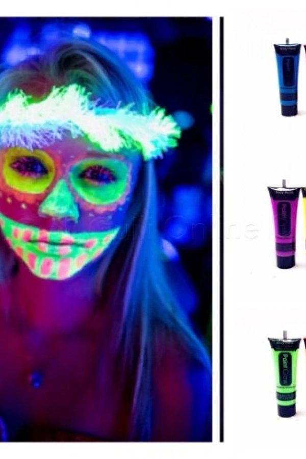 Glow Stick Boya Fosforlu Krem Boya 12 Adet