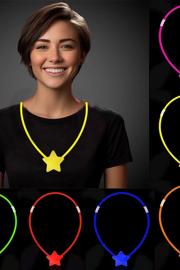 Glow Stick Yıldız Kolye