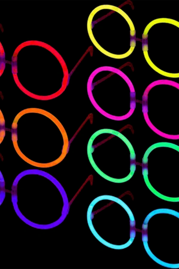 Glow Stick Yuvarlak Gözlük 12 Adet